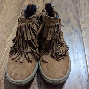 Girl's Fringe Ankle Boots